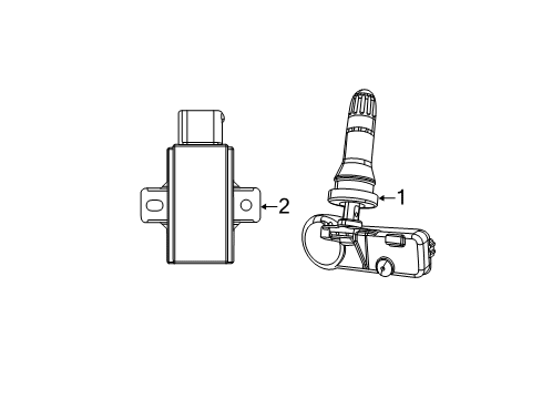 2013 Jeep Grand Cherokee Tire Pressure Monitoring Module-Tire Pressure Monitoring Diagram for 56029401AH