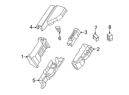 2021 Nissan Maxima Fuse & Relay Cover-Relay Box Diagram for 24399-3TA0A