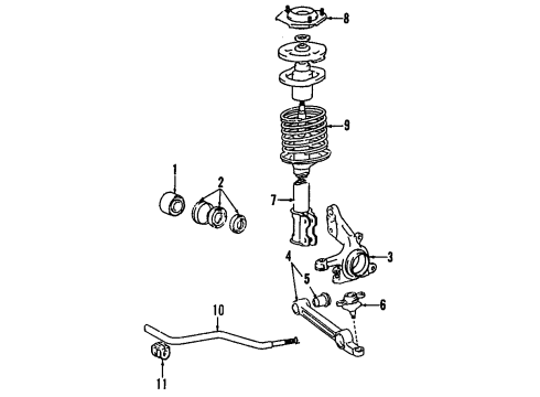 1985 Toyota Tercel Wheels Wheel Hub Ornament Sub-Assembly Diagram for 42603-16180