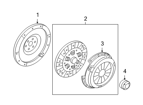 2011 Mercury Milan Clutch & Flywheel Release Fork Diagram for 9E5Z-7515-A