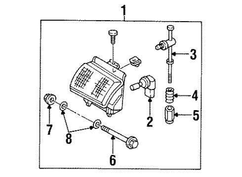 1989 Pontiac Grand Prix Fog Lamps LAMP, Capsule/Headlamp/Fog Lamp Diagram for 5975903