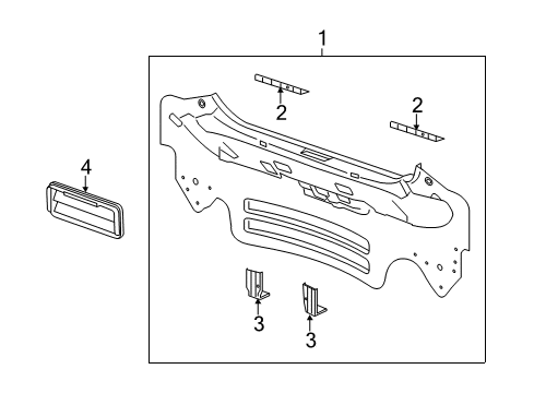 2014 Chevrolet Spark Rear Body Rear Body Panel Upper Bracket Diagram for 96847357