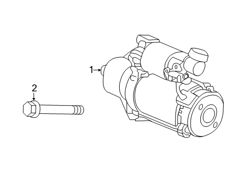 2012 Honda Odyssey Starter Starter, Core Id (428000-6850) (9742809-685) (Reman) (Denso) Diagram for 06312-RK2-505RM