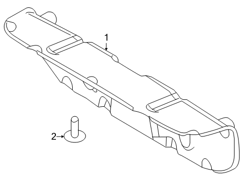 2010 Ford Focus Interior Trim - Trunk Lid Trunk Lid Trim Diagram for 9S4Z-5445594-AA