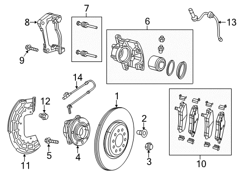 2017 Chrysler 200 Front Brakes Front Brake Rotor Diagram for 4779884AC