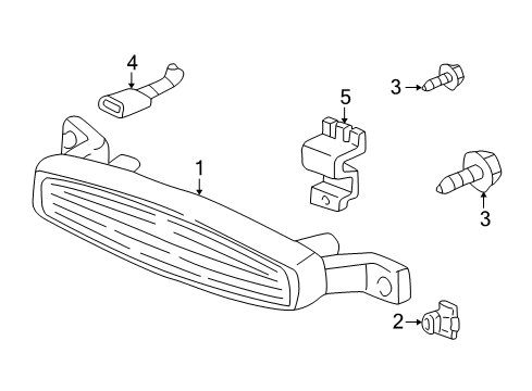 2000 Chevrolet Monte Carlo High Mount Lamps Connector Diagram for 19368713