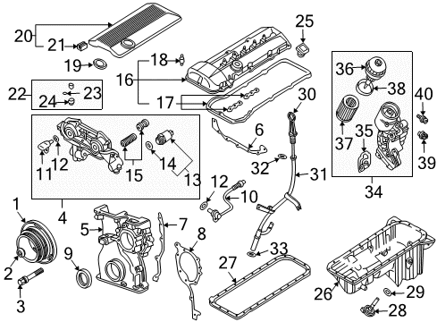 2005 BMW X3 Powertrain Control INTAKE AIR TEMPERATURE SENSO Diagram for 13629899008