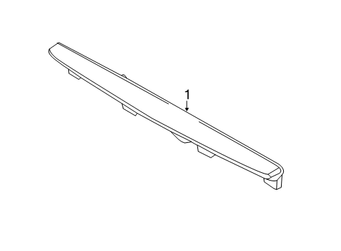 2018 Lincoln MKZ High Mount Lamps High Mount Lamp Diagram for GP5Z-13A613-A