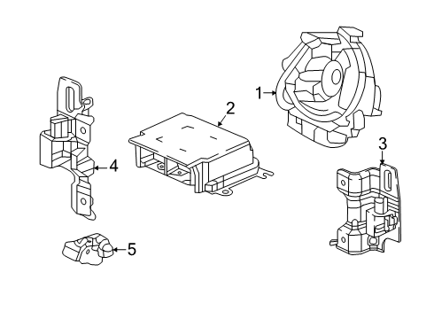 2020 Honda Civic Air Bag Components MODULE SET, L Diagram for 78875-TBA-A71