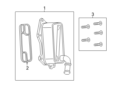 2021 Alfa Romeo Giulia Oil Cooler Seal-Engine Oil Cooler Diagram for 4893732AA