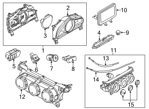 2020 Toyota Yaris Navigation System Dash Control Unit Diagram for 55936-WB019