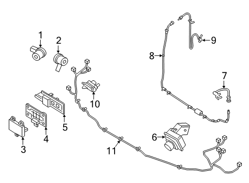 2020 Lincoln Navigator Cruise Control Sensor Diagram for H1BZ-9E731-F