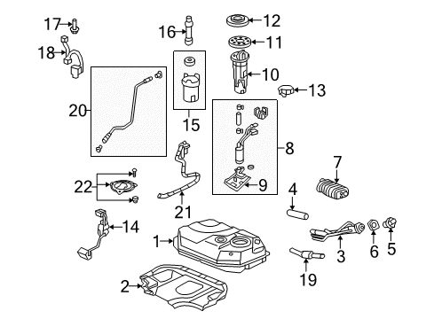 2009 Honda S2000 Fuel Injection Damper Assy., Pulsation Diagram for 16680-PZX-003