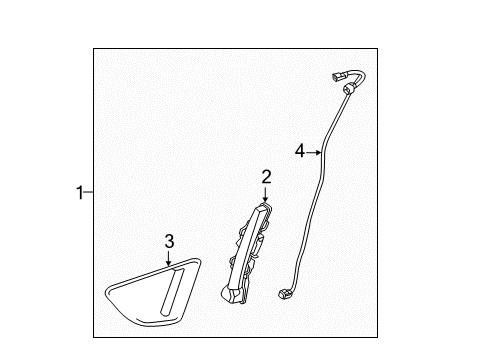 2012 Ford Fiesta Park Lamps End Cover Diagram for BE8Z-17E811-BA