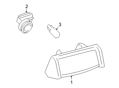 Diagram for 2006 Lexus LS430 License Lamps