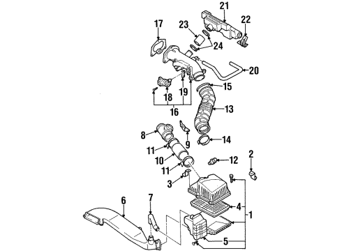 2000 Kia Sportage Fuel Injection Pressure REGULATER-Fuel Diagram for 0K08A13280A