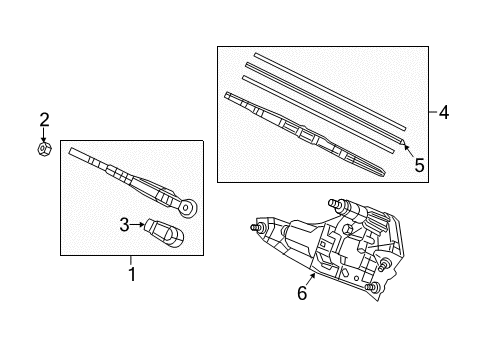2018 Honda CR-V Wiper & Washer Components Rubber, Blade (300MM) Diagram for 76722-TRN-H01