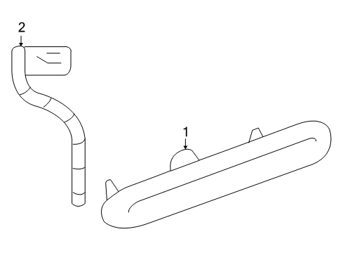 2007 Pontiac Solstice High Mount Lamps Lamp Asm-High Mount Stop Diagram for 15251244