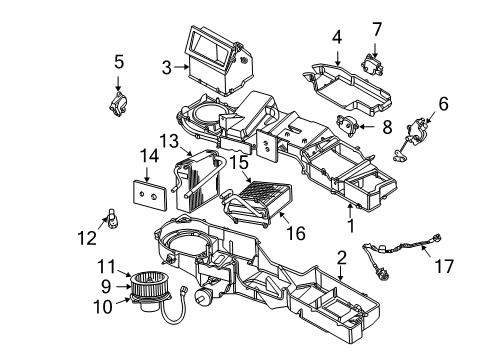 2002 Dodge Ram 1500 Air Conditioner Line-A/C Suction & Discharge Diagram for 55056053AB