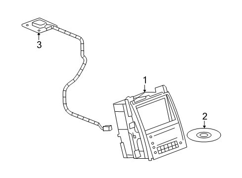 Diagram for 2007 Chevrolet Suburban 2500 Navigation System