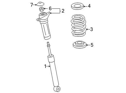 2022 Lexus NX250 Shocks & Components - Rear SPRING, COIL, RR Diagram for 48231-78190