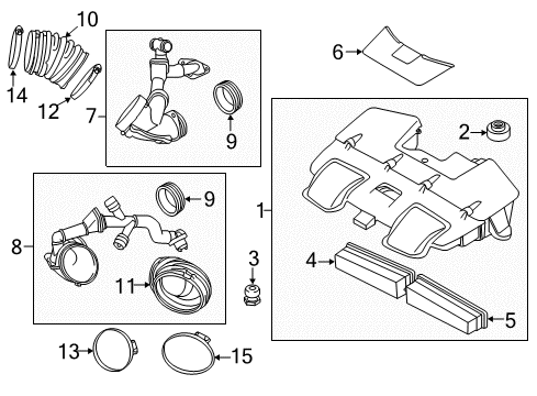 2011 BMW X6 Filters Insert Diagram for 13717589647