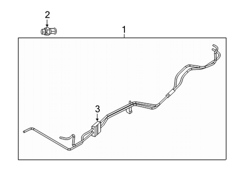 2016 Dodge Durango Trans Oil Cooler Tube-Oil Cooler Pressure And Ret Diagram for 68244072AB