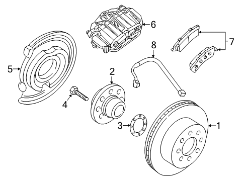 2010 GMC Savana 3500 Rear Brakes Rotor Diagram for 15127537