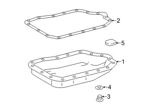 2018 Toyota C-HR Transaxle Parts Filter Diagram for 35330-28020