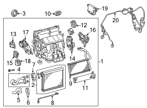 2018 Lexus GS450h Air Conditioner Hose, Suction Diagram for 88712-30410