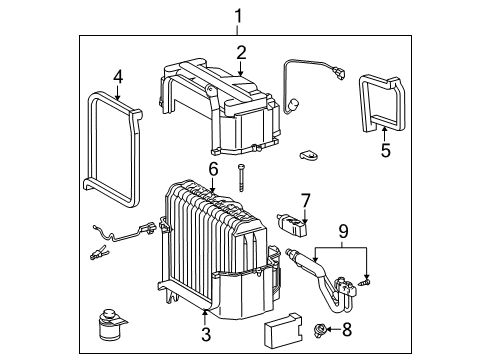 1997 Toyota Tacoma Air Conditioner Pipe Diagram for 88710-04060