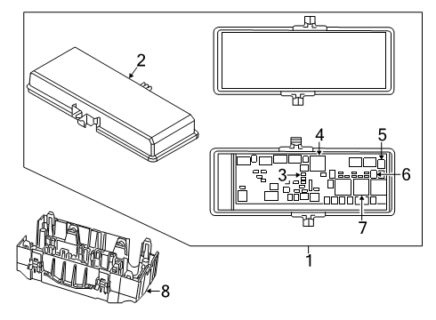 2017 Dodge Journey Fuse & Relay Micro Relay Diagram for 68083380AA