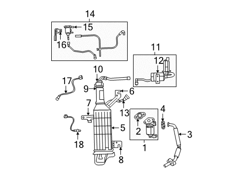 2008 Dodge Grand Caravan Powertrain Control Valve-EGR Diagram for 4593888AC