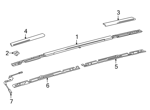 2020 Lexus LS500 High Mount Lamps Clip (For Center Stop Lamp) Diagram for 81559-50160