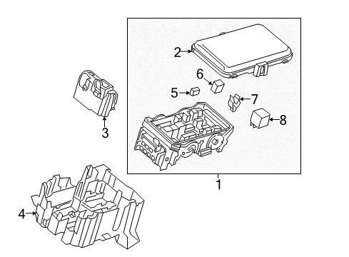 2017 Buick LaCrosse Fuse & Relay Fuse & Relay Box Diagram for 26212085