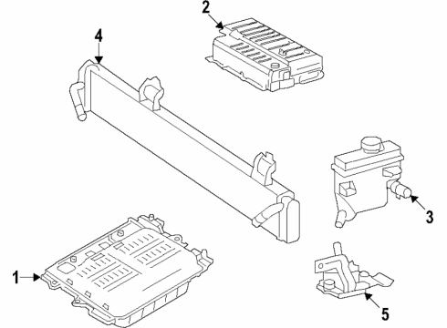 2020 Ford Police Interceptor Utility Battery, Cooling System Connector Wire Diagram for L1MZ-14A411-H