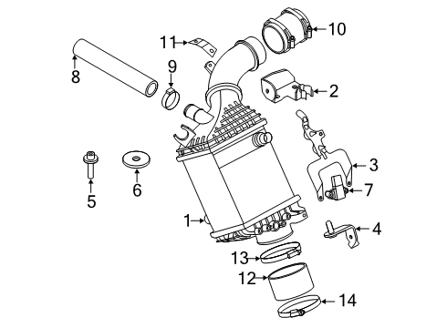 2020 BMW M8 Intercooler CONNECTION PLATE Diagram for 17518009564