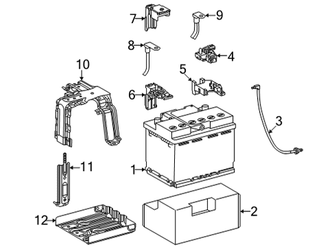 2022 Lexus NX450h+ Battery TRAY, BATTERY, NO.2 Diagram for 74432-78010