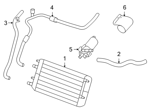 2009 Cadillac XLR Intercooler Intercooler Diagram for 25775251