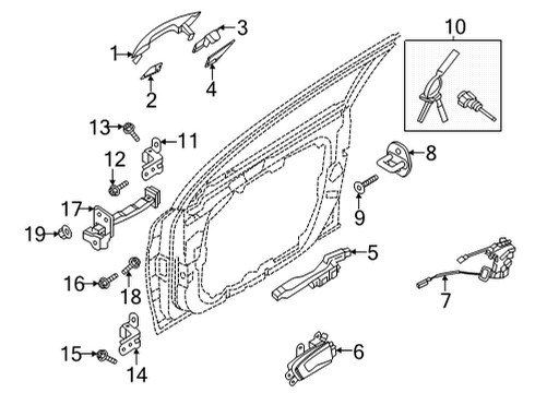 2021 Kia K5 Front Door Panel Assembly-Front Dr Diagram for 82481L3000