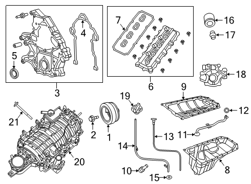 2020 Ram 1500 Filters Connector-Engine Oil Cooler Diagram for 4893345AA