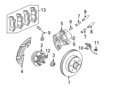 1999 Dodge Durango Anti-Lock Brakes Anti-Lock Brake System Module Diagram for 5010922AA