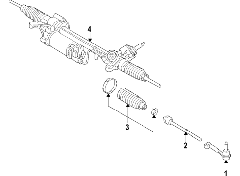 2018 BMW 530i Steering Column & Wheel, Steering Gear & Linkage Exchange-Steering Box, Electric. Diagram for 32106888564