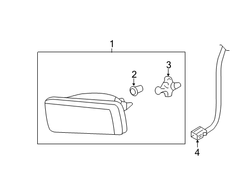 2012 Chevrolet Silverado 2500 HD Bulbs Connector Diagram for 19168034