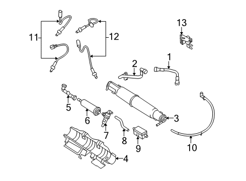 2008 Ford E-350 Super Duty Powertrain Control Vent Hose Diagram for 4C3Z-6A664-AA