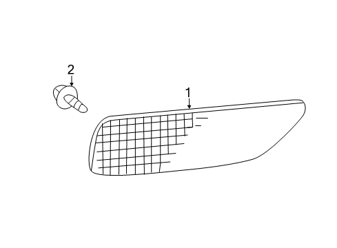 2013 Toyota Corolla Rear Reflector Reflector Diagram for 81910-02130