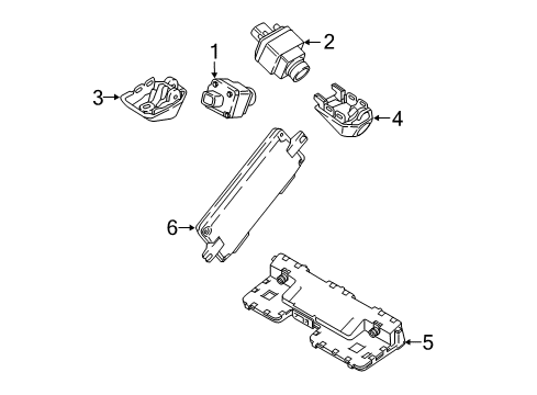 2018 BMW 740e xDrive Electrical Components Control Unit For Surround-Vi Diagram for 66517942881
