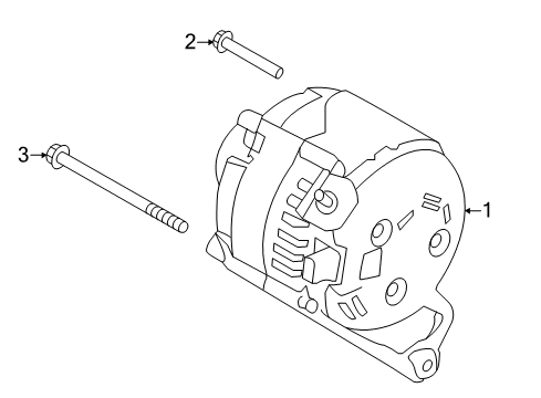 2020 Mini Cooper Clubman Alternator Exchange Generator Diagram for 12318632407