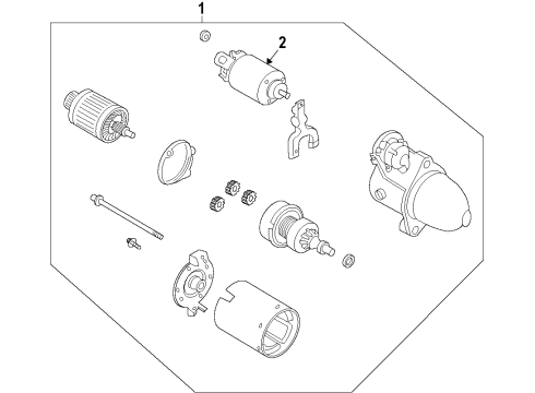 2012 Scion iQ Starter Starter Diagram for 28100-47151