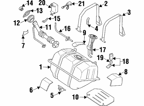 1997 Infiniti Q45 Fuel Supply Relay Diagram for 25230-C9980